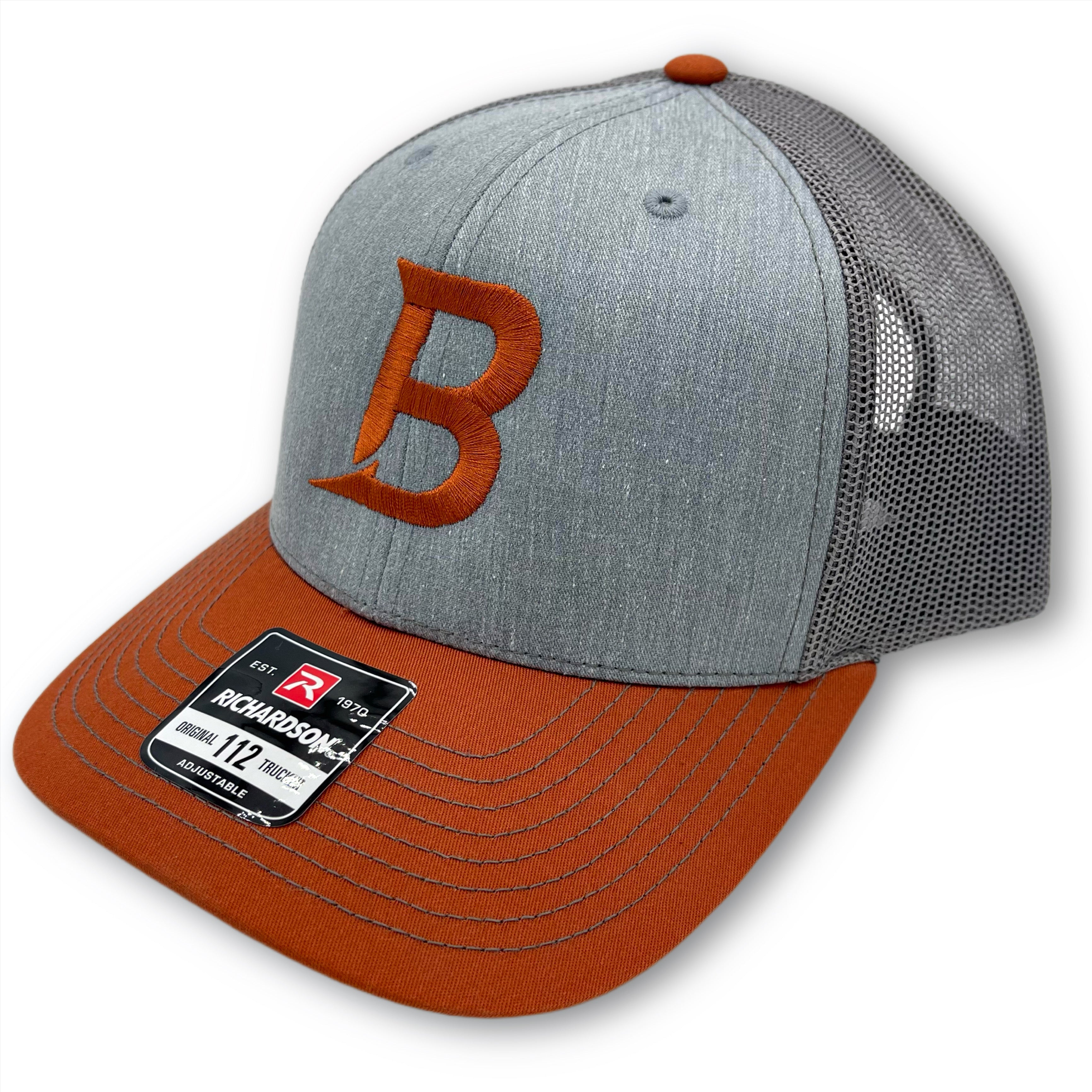 Heather Grey / Burnt Orange Bizz Snap Embroidered “B”