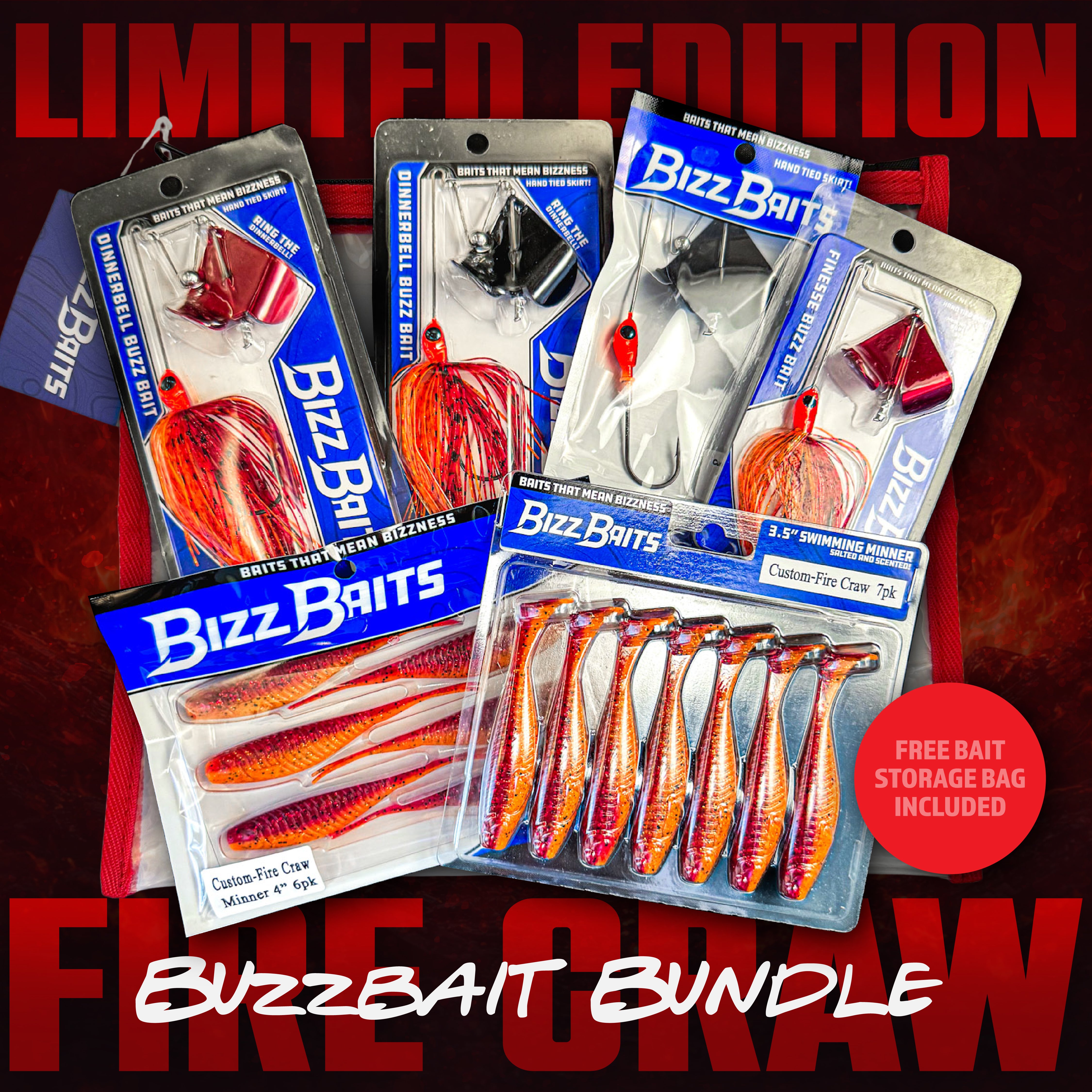 Limited Edition Fire Craw Buzzbait Bundle