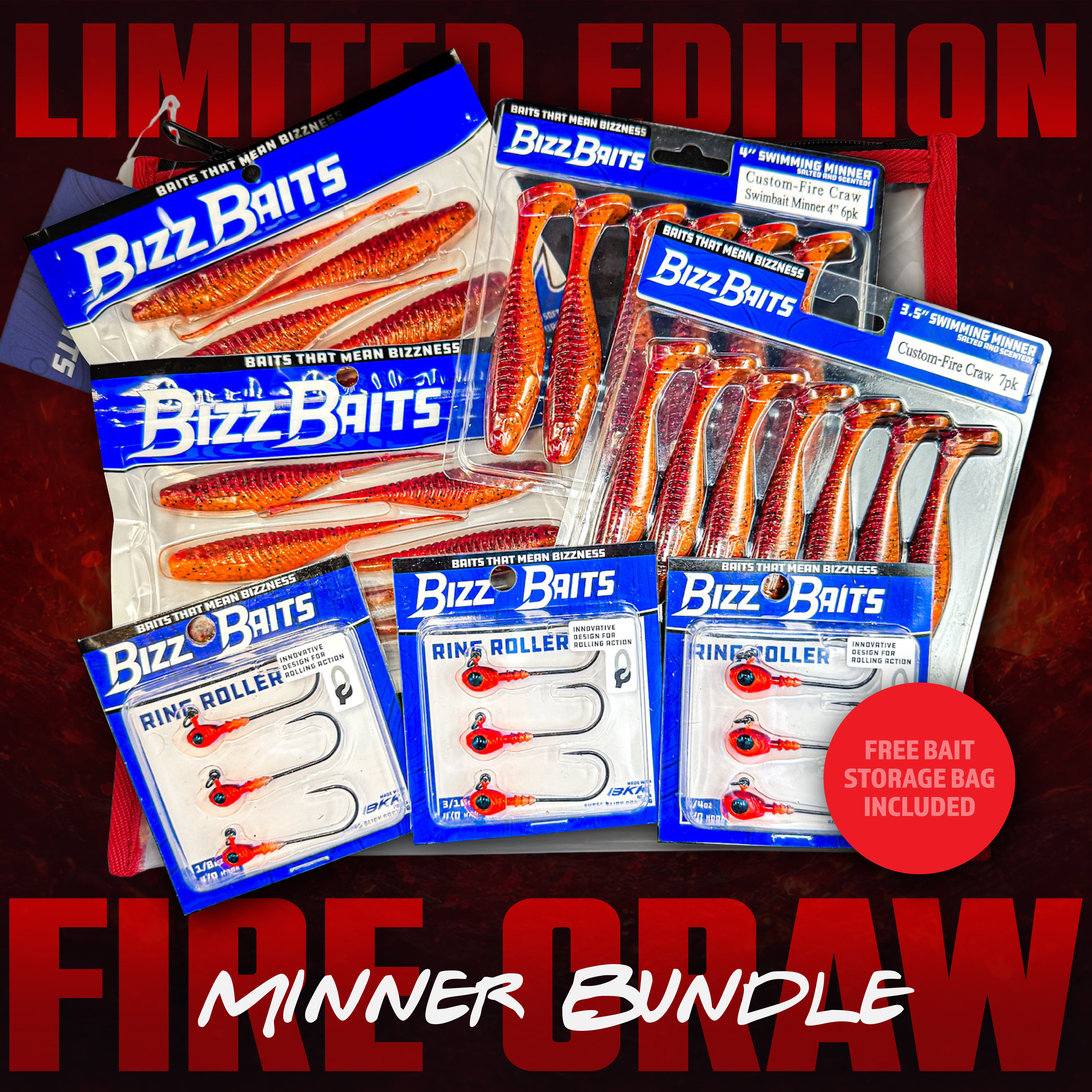 Limited Edition Fire Craw Minner Bundle