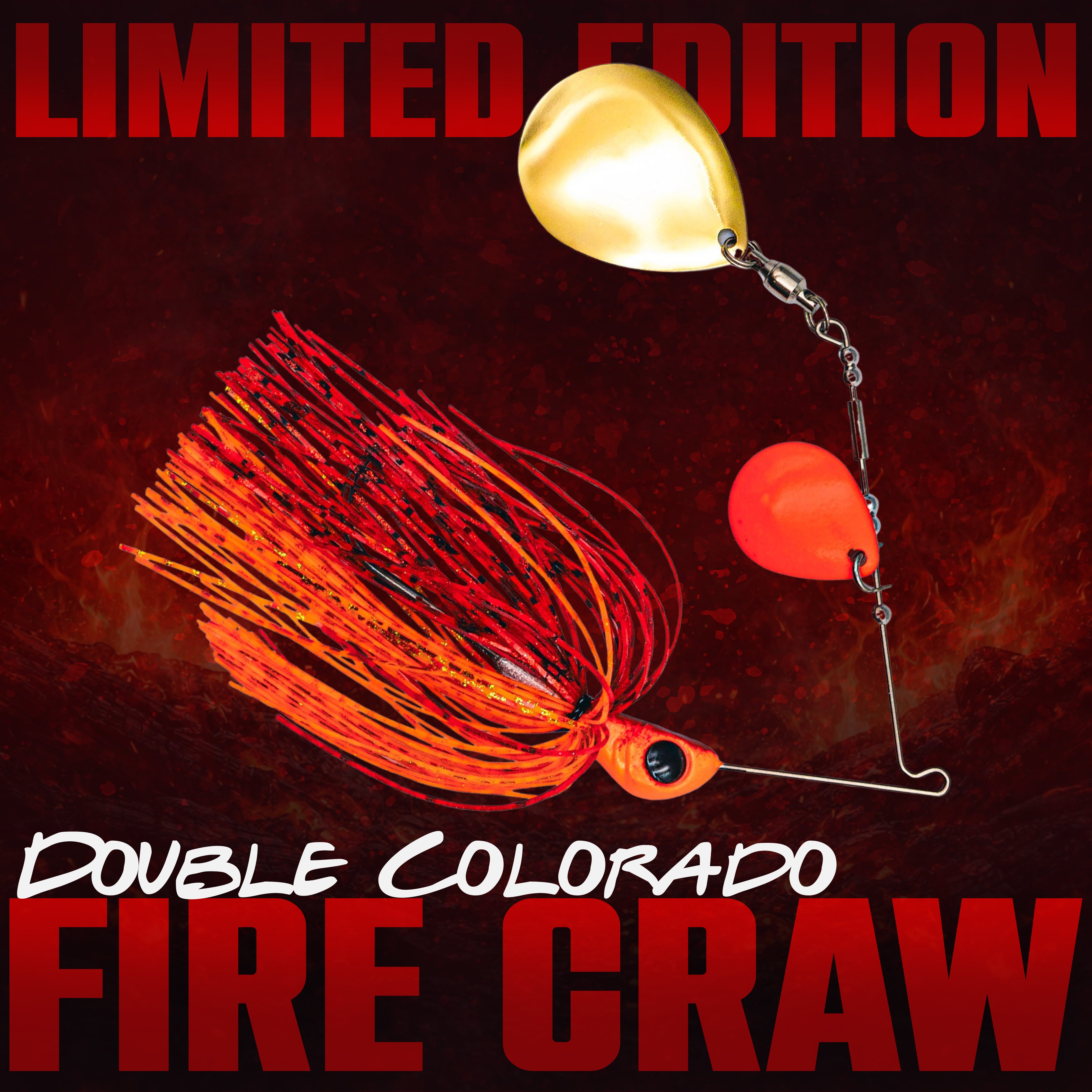 Limited Edition Fire Craw - Double Colorado Spinnerbait