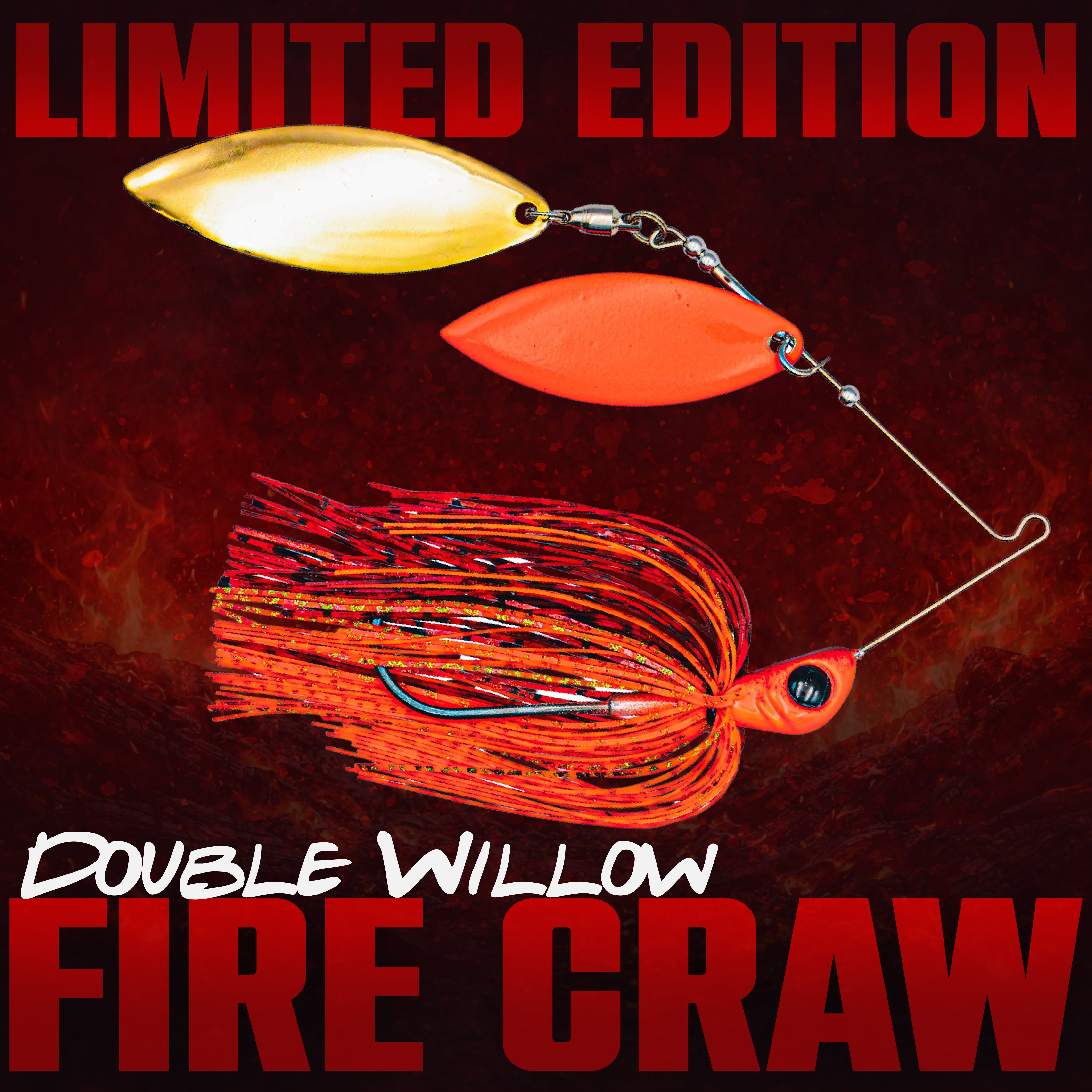 Limited Edition Fire Craw - Double Willow Spinnerbait