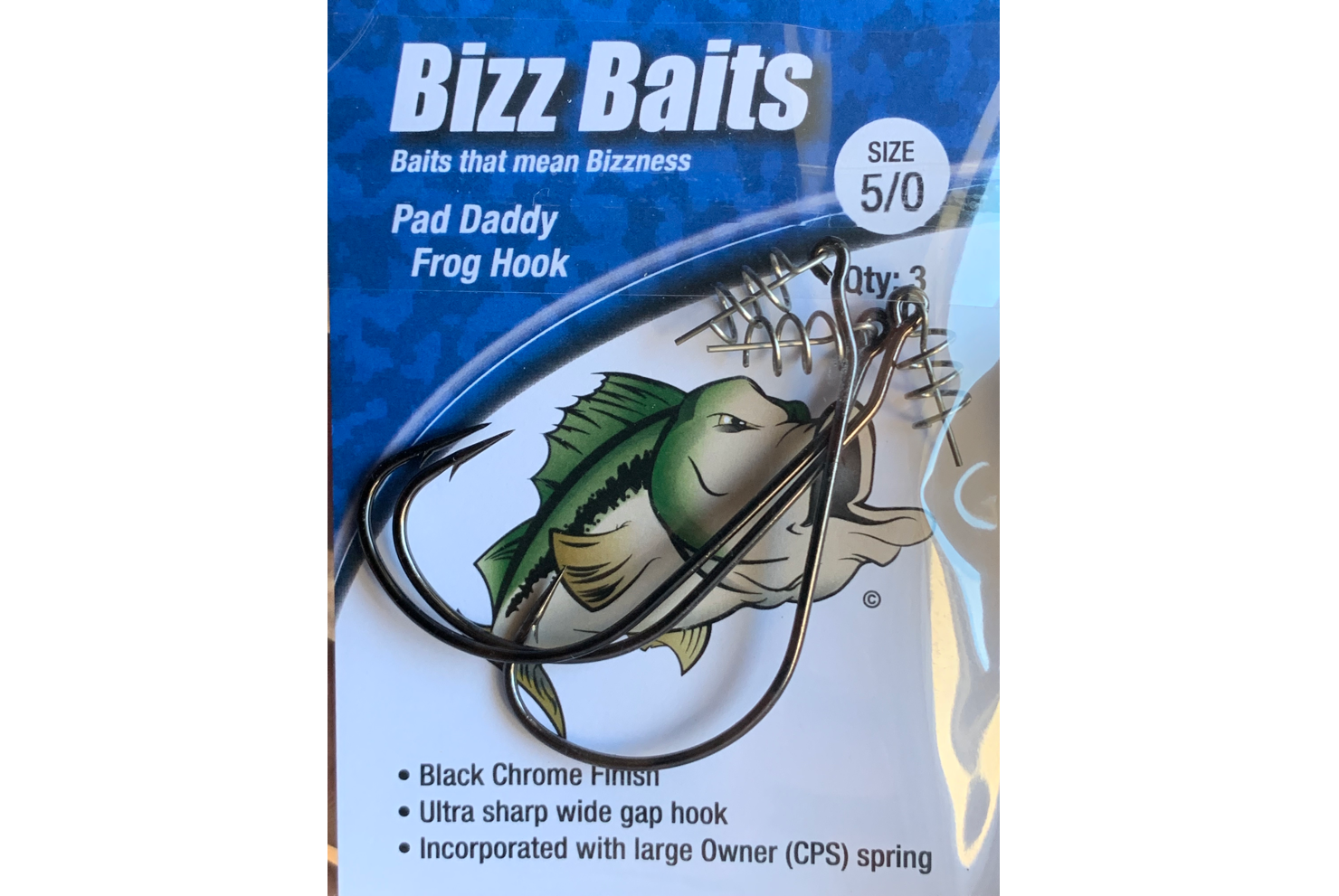 Frog Hooks  3 per pack – BizzBaits