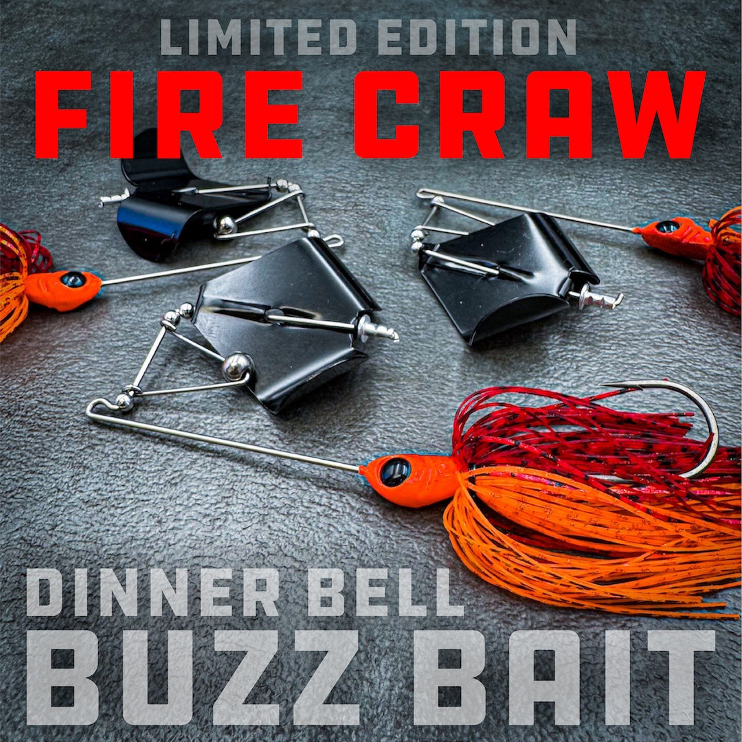 Limited Fire Craw Dinnerbell Buzz Bait - Black Blade 3/8oz