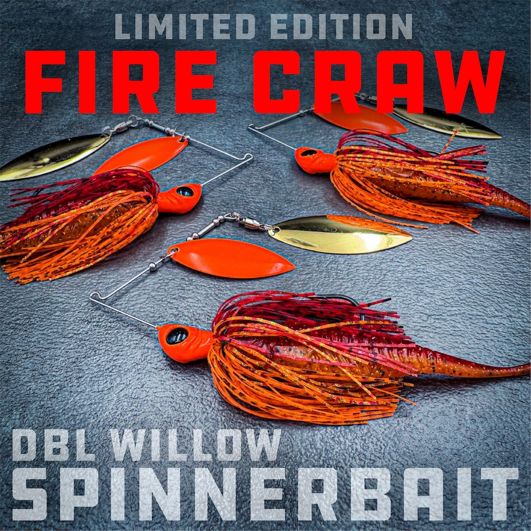 Exclusive Fire Craw Spinnerbait - DBL Willow