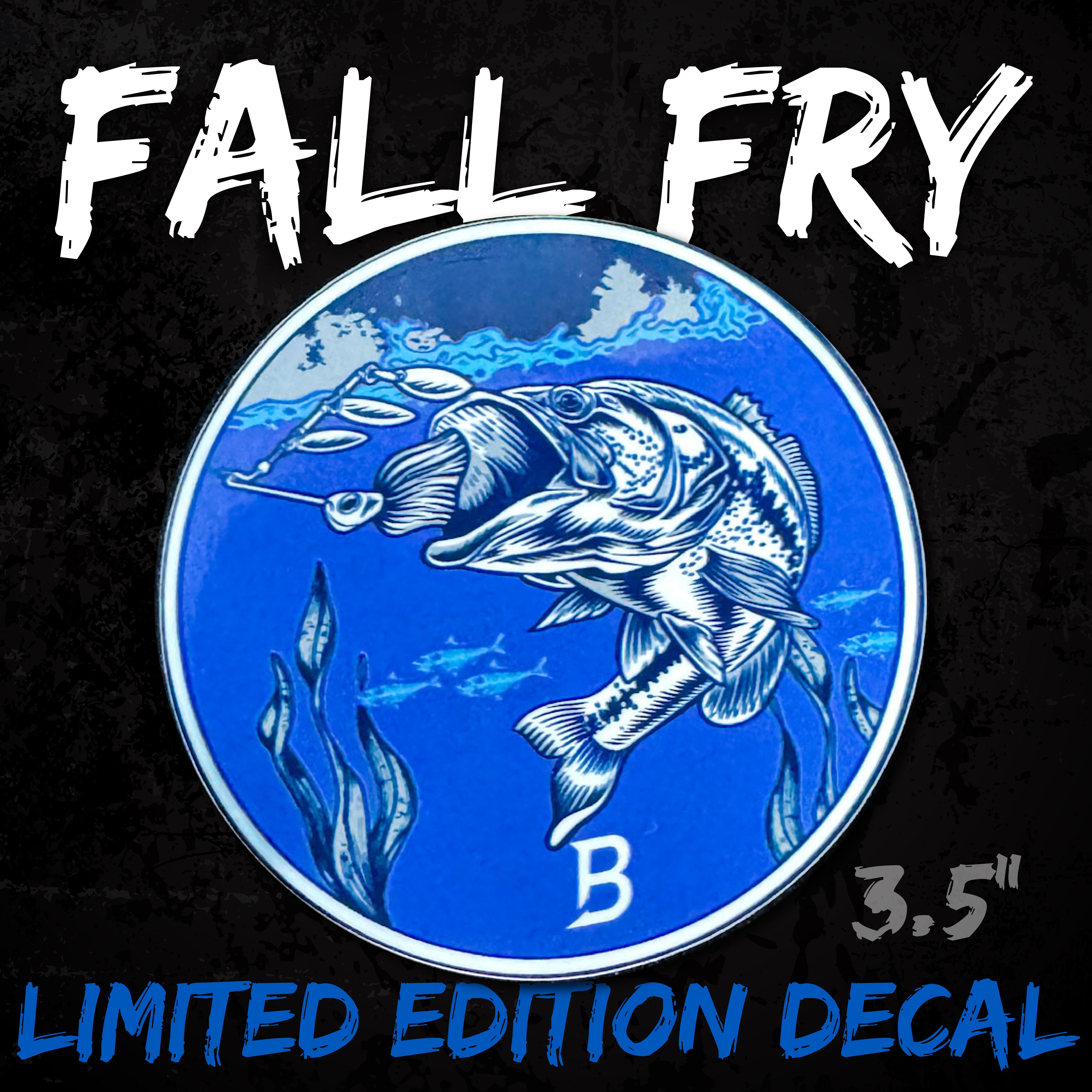 Fall Fry - 3.5" Circle Vinyl Decal