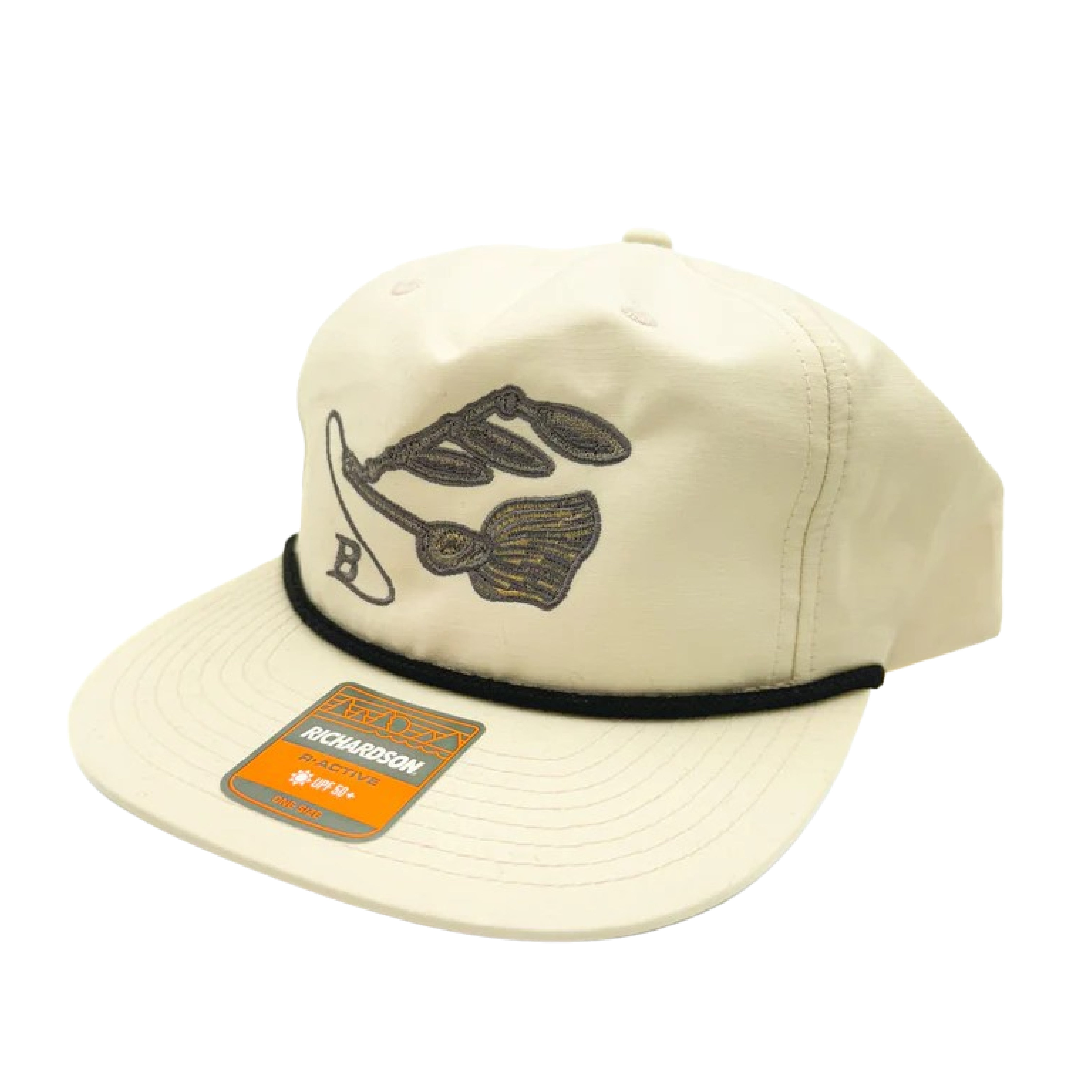 Cream Brown Rope Fall Fry Hat