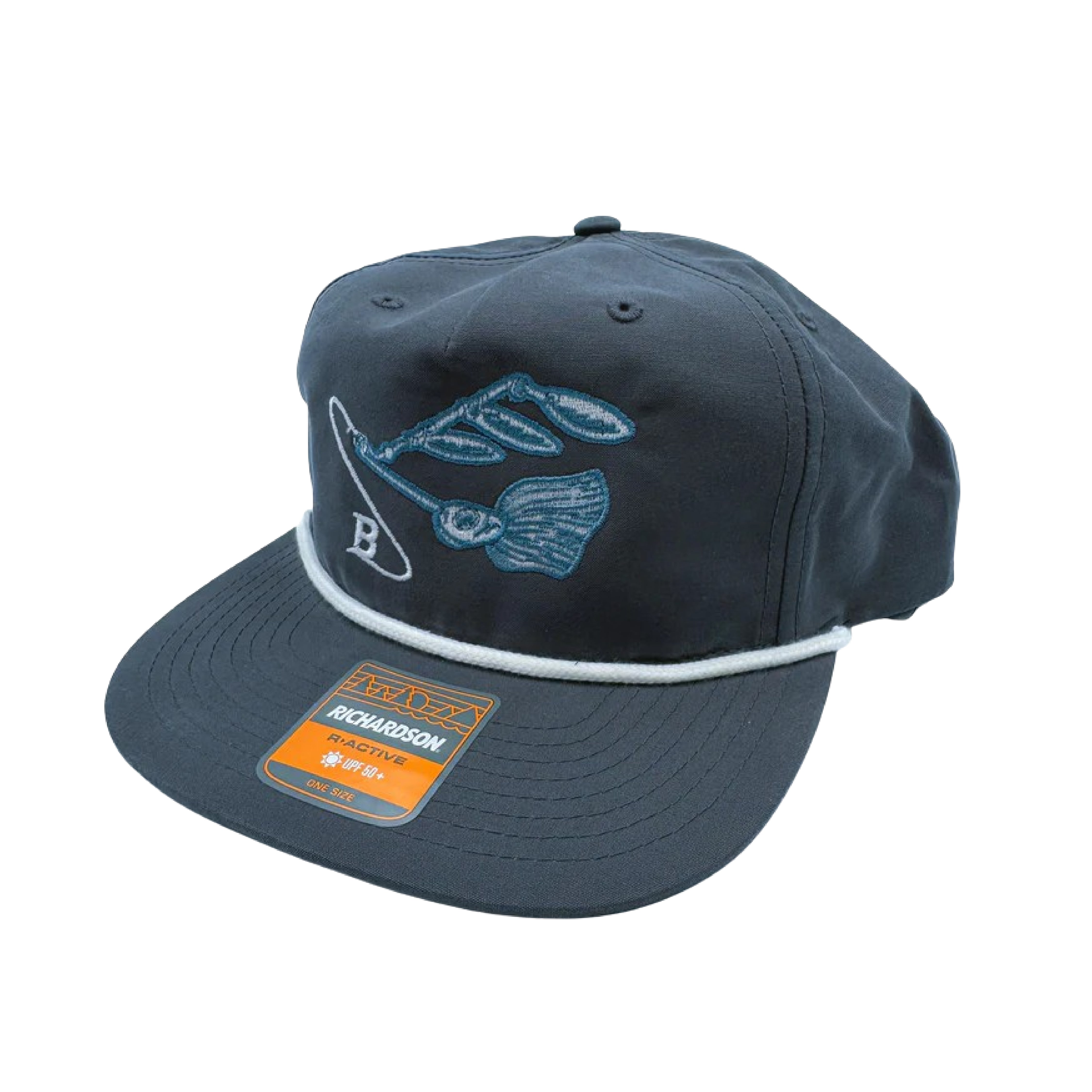 Charcoal White Rope Fall Fry Hat