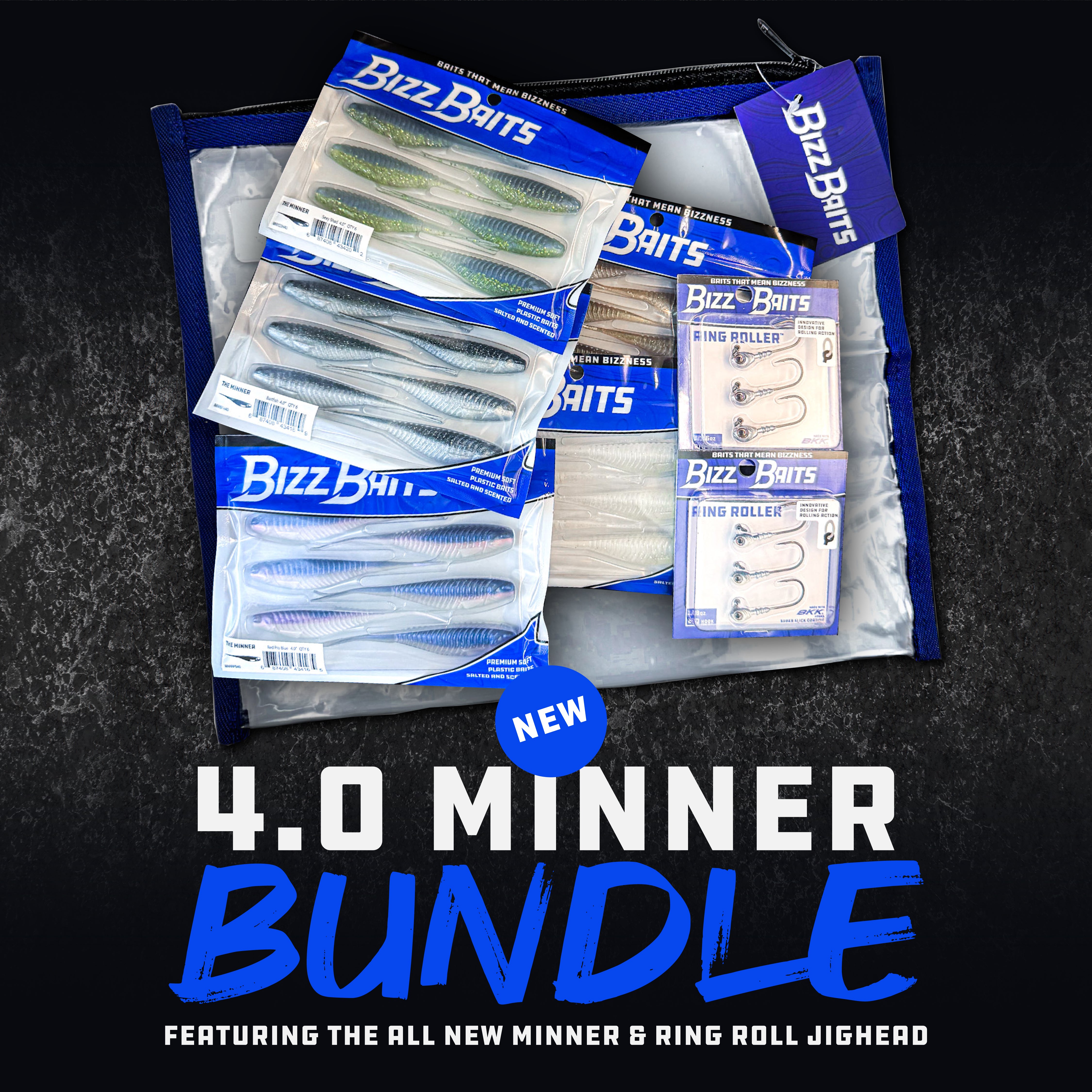 4.0" Minner Bundle w/ Free Bait Bag!